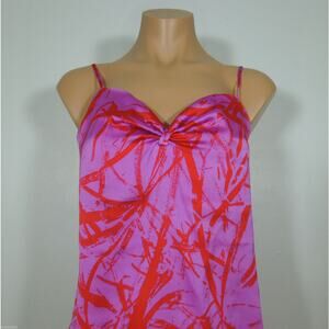 SOFIA VERGARA (size XS) Women's Purple / Red Silky Cami Top Adjustable Straps
